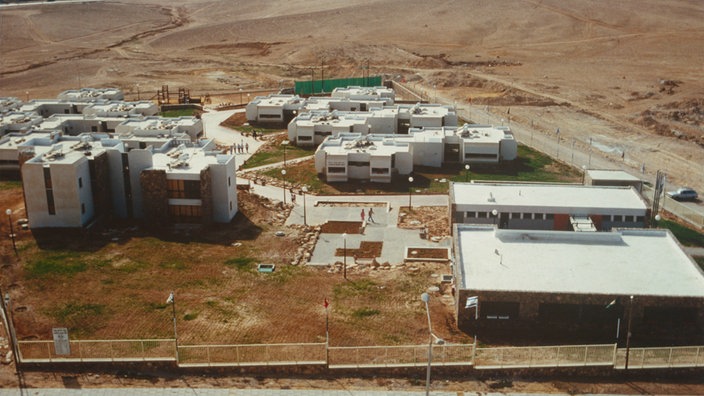 Luftaufnahme eines SOS-Kinderdorfs in Israel 1981