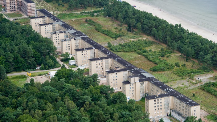 Luftbild der Anlage von Prora