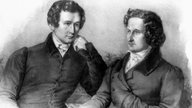 Jakob und Wilhelm Grimm, zeitgenössische Darstellung