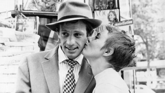 Jean-Paul Belmondo und Jean Seberg in dem Film "Außer Atem"