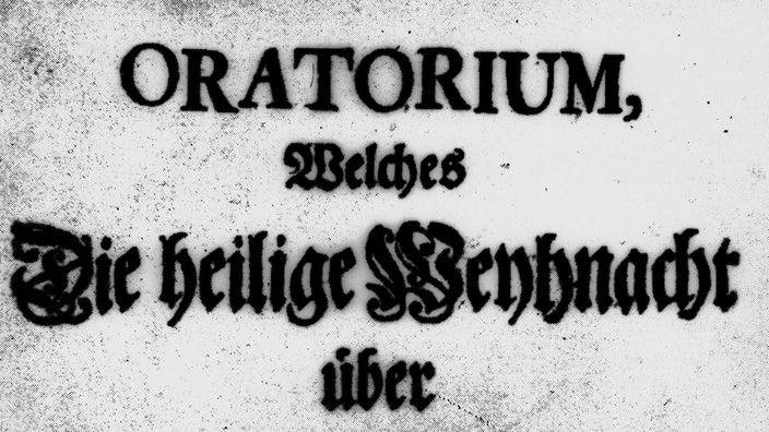 Titelblatt des Originaldruckes des Weihnachtsoratoriums von 1734.