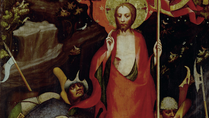 Tempera auf Holz: 'Auferstehung Christi'